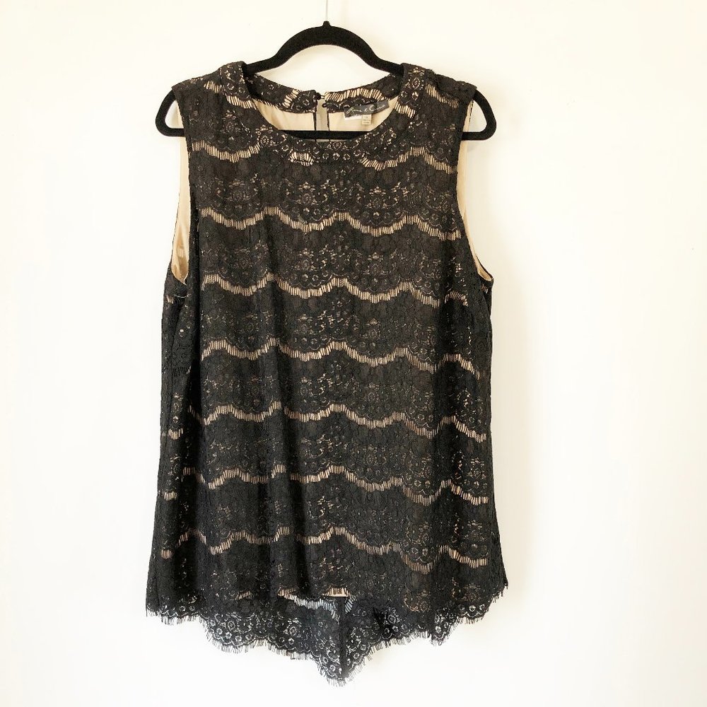 Rose & Olive sleeveless lace top